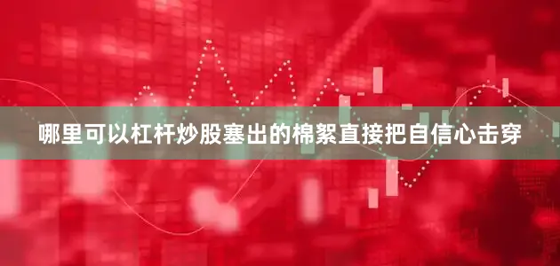 哪里可以杠杆炒股塞出的棉絮直接把自信心击穿