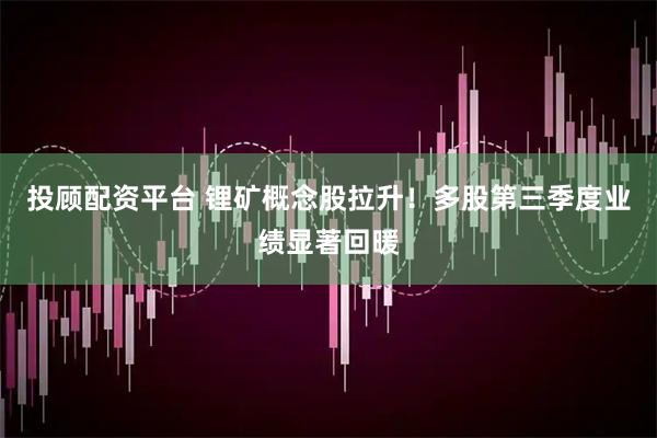 投顾配资平台 锂矿概念股拉升！多股第三季度业绩显著回暖