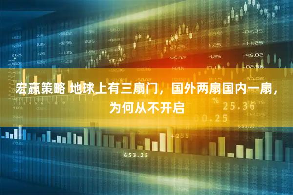 宏赢策略 地球上有三扇门，国外两扇国内一扇，为何从不开启