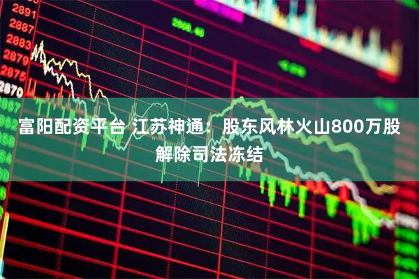 富阳配资平台 江苏神通：股东风林火山800万股解除司法冻结
